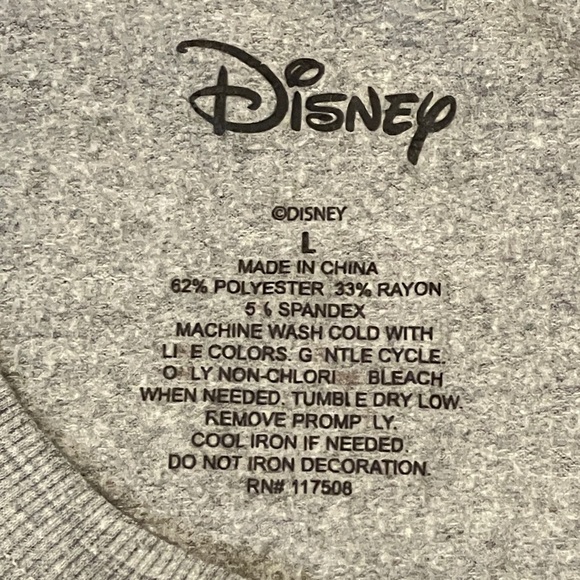 Disney Mickey Mouse vintage look Gray Sweatshirt women’s size large - Picture 3 of 14